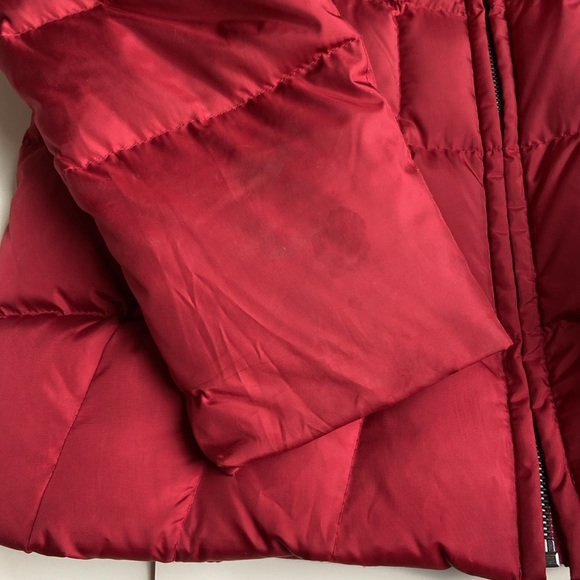 Calvin Klein Ladies ruby red down winter puffer jacket Sz XS Holiday coat - Picture 2 of 8